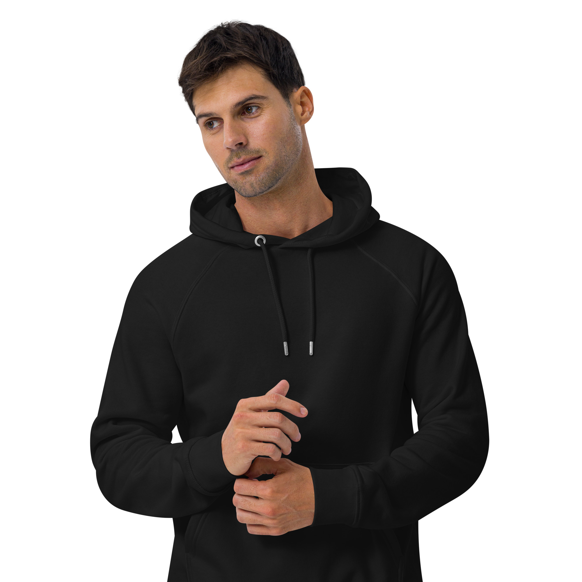 Unisex eco raglan hoodie - Image 5