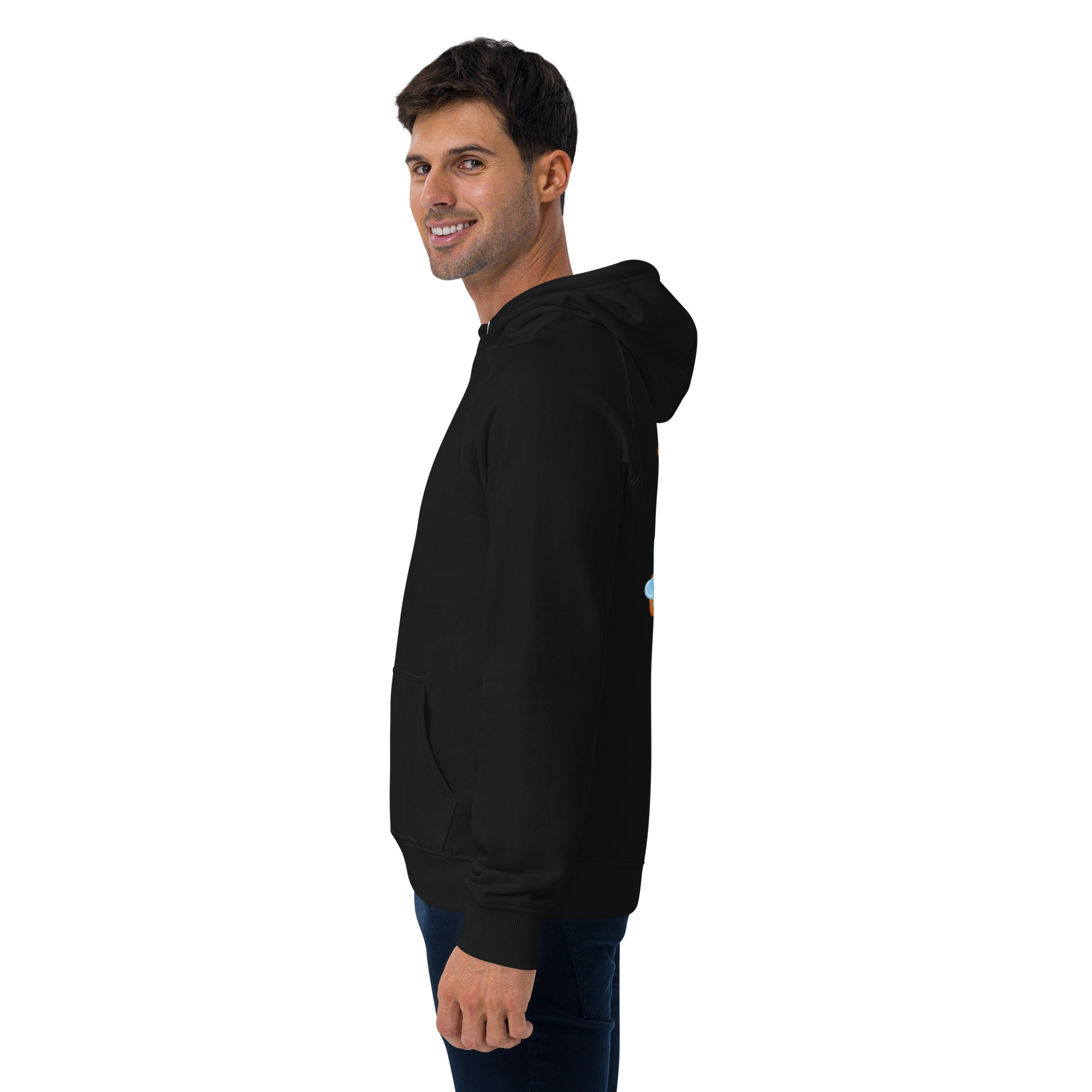 Unisex eco raglan hoodie - Image 6